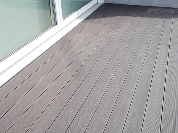 Grey 23mm Double Sided Estandar Decking Board (146mm x 3,600mm) 3