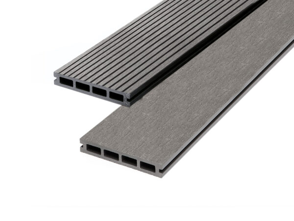 Grey 23mm Double Sided Estandar Decking Board (146mm x 3,600mm)