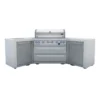 Mont Alpi Deluxe Island with Two 45 Degree Corners/ 6-Burner Grill,