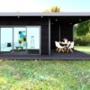 Garden room with a covered outdoor terrace, ideal for year-round relaxation and entertaining.