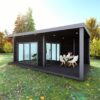 Garden room with a covered outdoor terrace, ideal for year-round relaxation and entertaining.