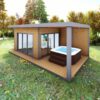 Garden room with a covered outdoor terrace, ideal for year-round relaxation and entertaining.