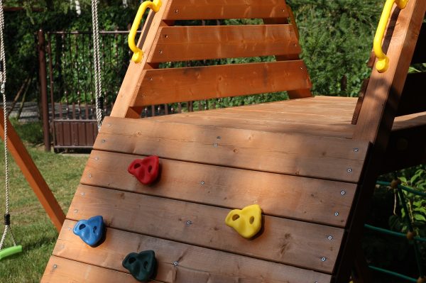 FUNGOO SPIDER KING Climbing Wall and Swing Play Set 4