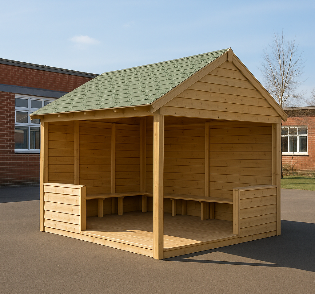 Premium timber outdoor classroom building supplied and installed in Ireland