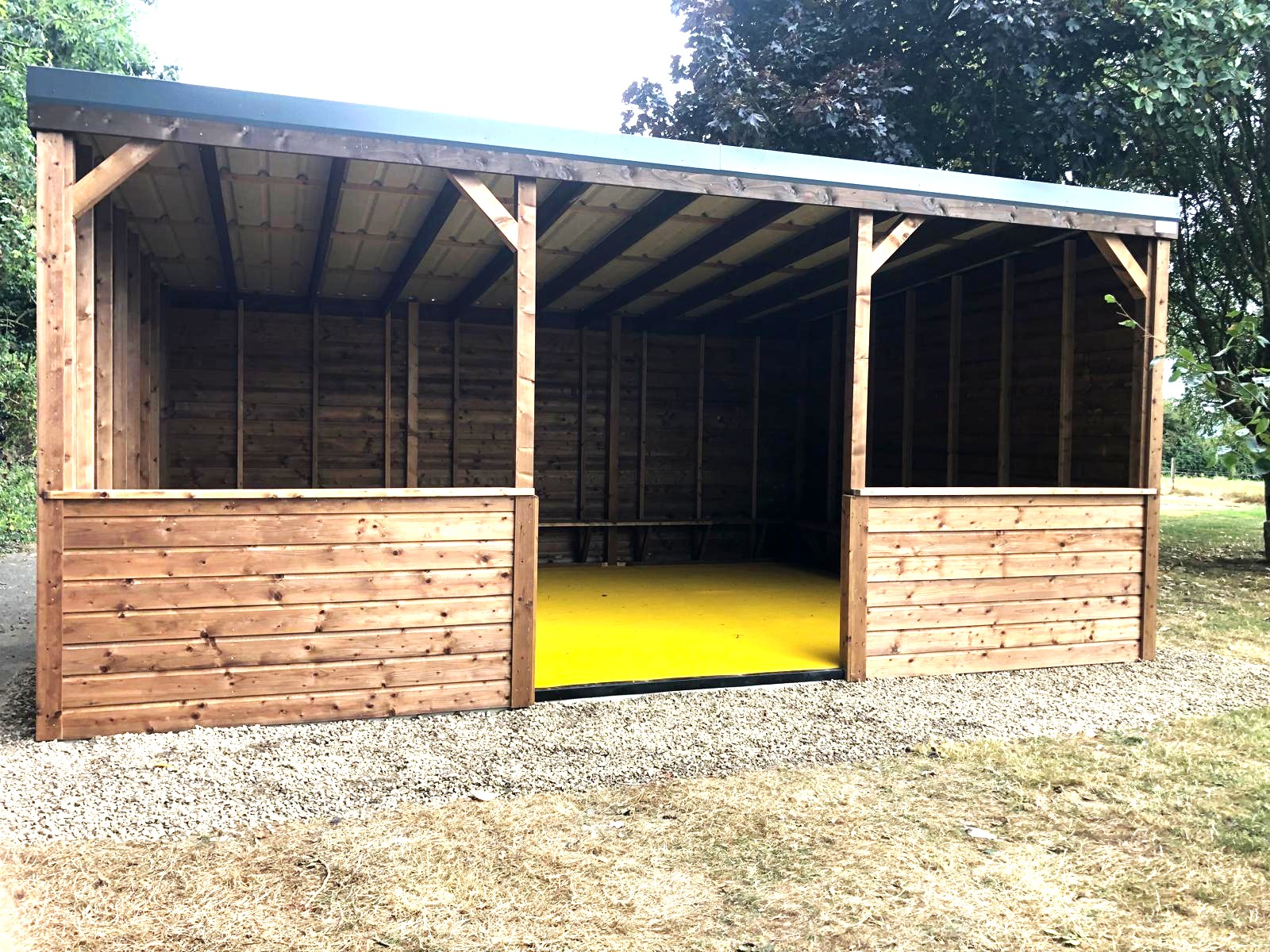 Wooden outdoor learning classroom for creches and schools